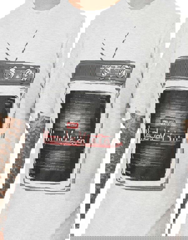 Marvel Mens White Wandavision Logo Short Sleeve Long Leg Pyjama Set