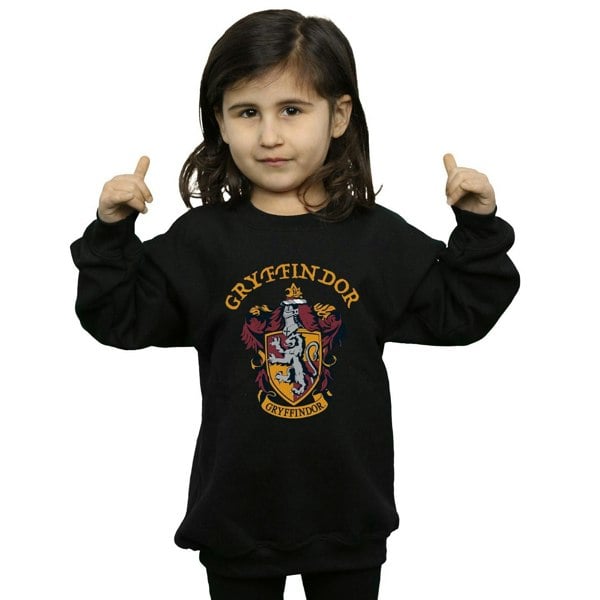 Harry Potter Girls Gryffindor Cotton Sweatshirt - Black