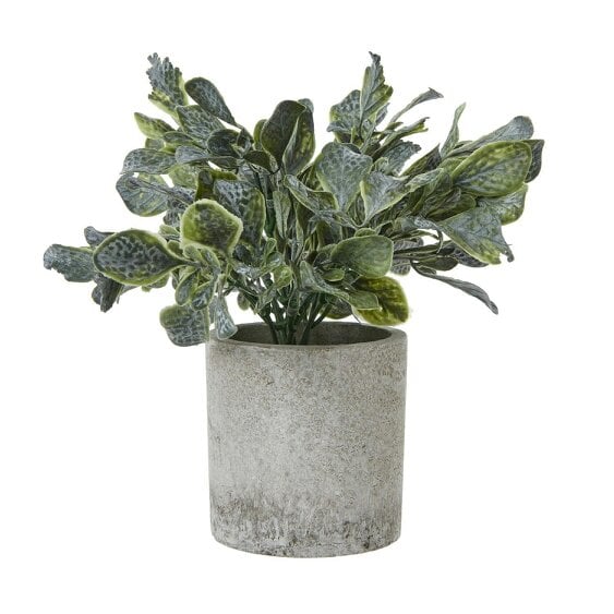 Wyld Haus Small Artificial Giana Eucalyptus Plant In Grey Ceramic Pot