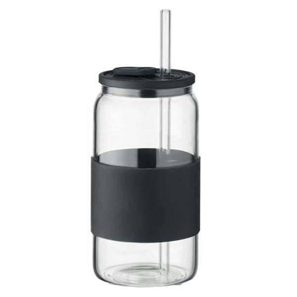 MidOcean Borosip Borosilicate Glass 550ml Tumbler - Black/Transparent - 