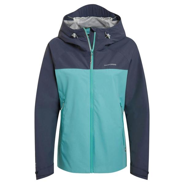 Craghoppers Womens/Ladies Vanth Waterproof Jacket - Glazed Aqua/Anthracite - 