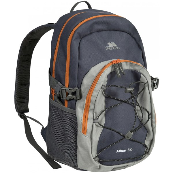 Trespass Albus 30 Litre Casual Rucksack/Backpack - Flint