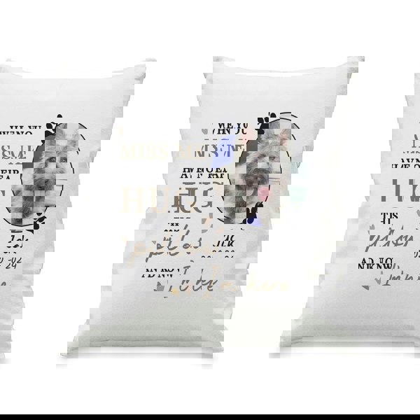 Personalised Memento Company Personalised Memorial Pet Photo Upload Cushion