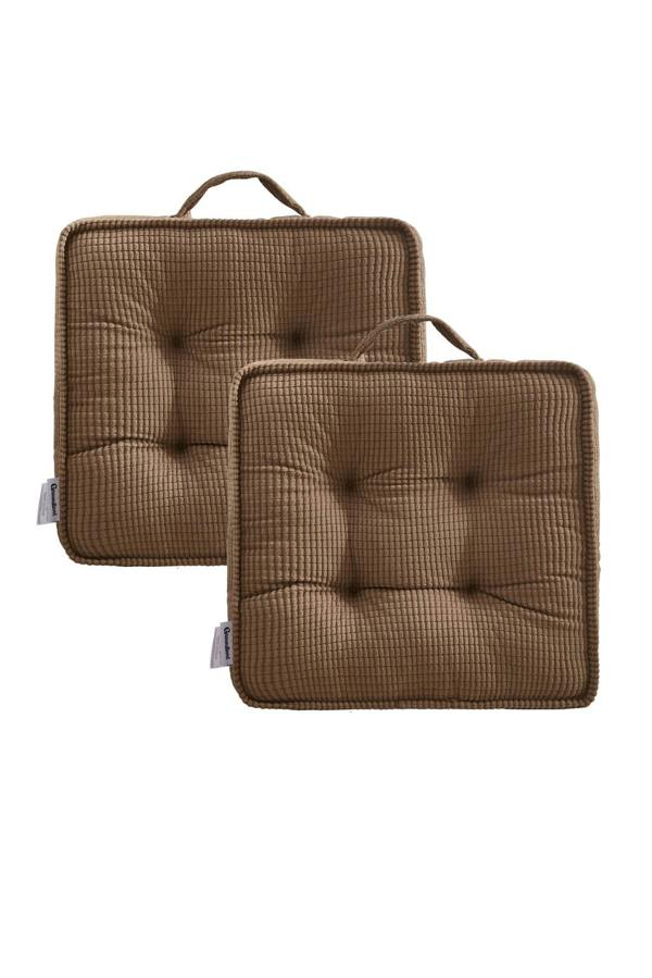 Ezysleep Outdoor / Indoor Set of 2 Seat Cushions - Light Brown
