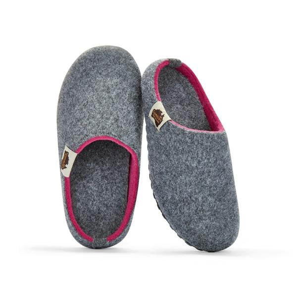 Gumbies Outback Women's Slippers - Grey & Pink