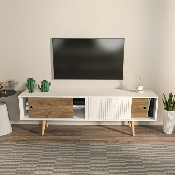 Decorotika Ecrin Modern TV Stand TV Cabinet for TV's up to 65"