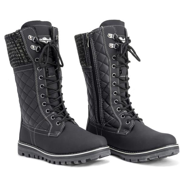 VIVA Womens Leather Thermal Waterproof Outdoor Snow Winter Calf Boots