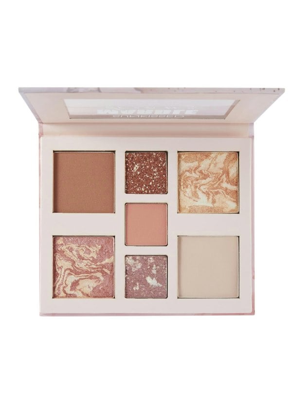 Sunkissed Marble Dreams Face Palette - 3 x  2g Eyeshadow,  3.3g Baked Blusher, 3.3g Bronzer, 3.3g Baked Highlighter, 3.3g Face Powder
