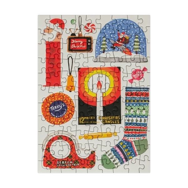 Happily Puzzles Christmas - 99 Piece Mini Jigsaw Puzzle