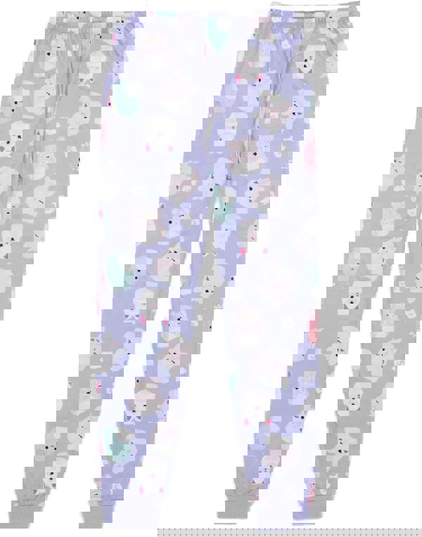 Squishmallows Unisex Kids Purple Short Sleeve Long Leg Pyjama Set