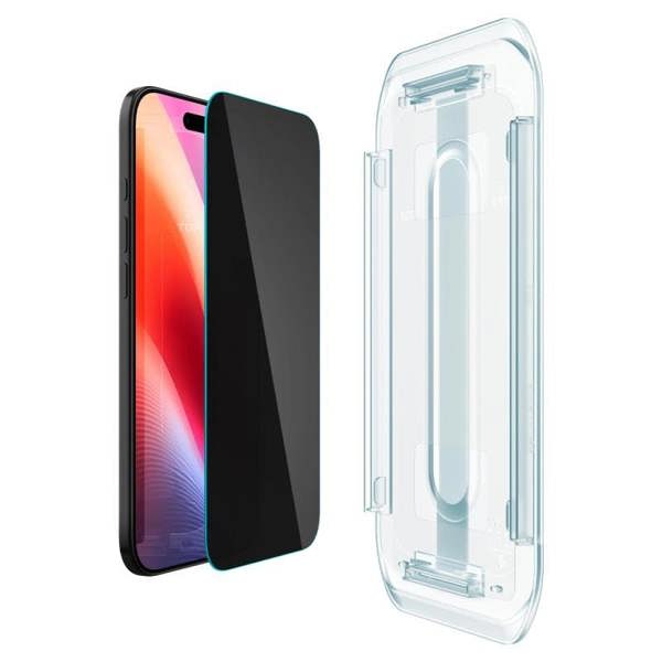 Spigen Glastr EZ Fit Privacy Film Screen Protector 2 Pack for iPhone 17 Air 6.5" - AGL09862