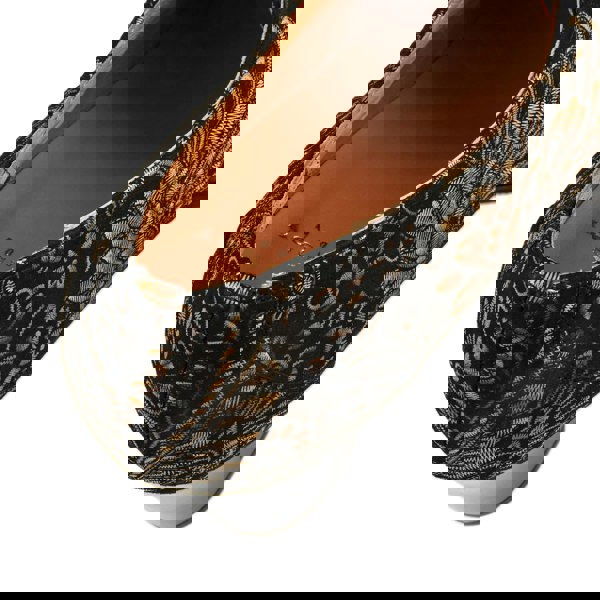 Embassy London Roulette - Gold feathers - Women's leather heeled oxford lace-up