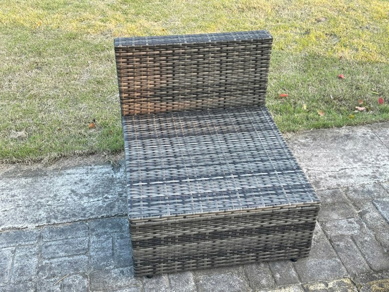Fimous 6 Seat Modular Rattan Garden Furniture Sofa Set Corner Sofa And Armless Sofa With Coffee Table