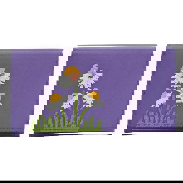 Mala Leather Peony Summer Flower & ladybird Matinee Purse