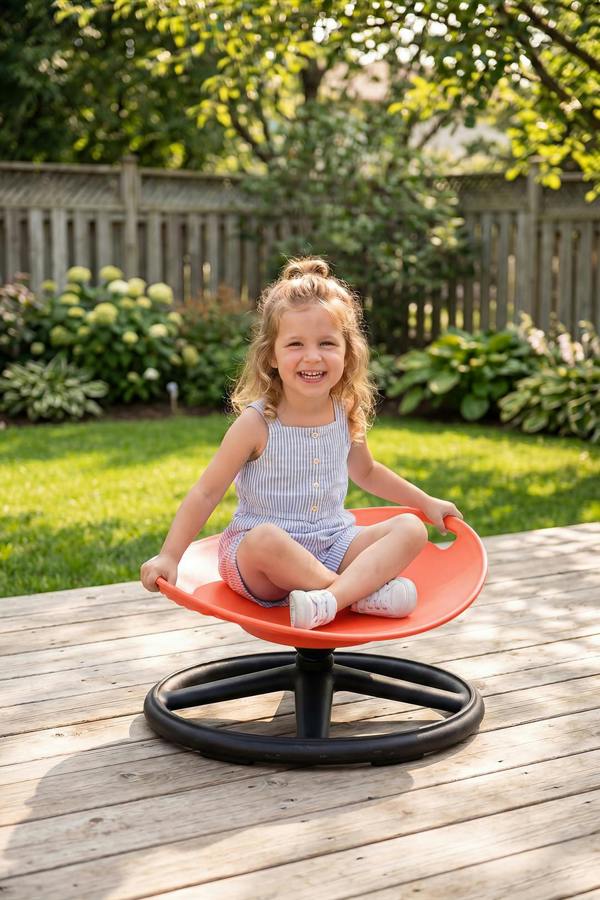 Living and Home Sensory Balance Training Spinning Chair for Kids