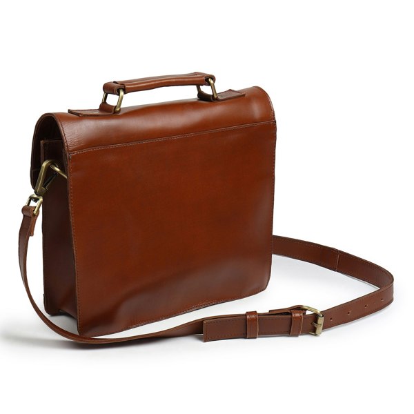 Dötch Club Emily Leather Satchel Bag - Brown