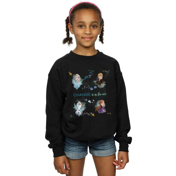 Disney Girls Frozen 2 Change Is In The Air Sweatshirt - Black