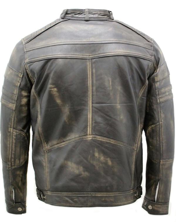 Infinity Leather Mens Classic Leather Racing Biker Jacket
