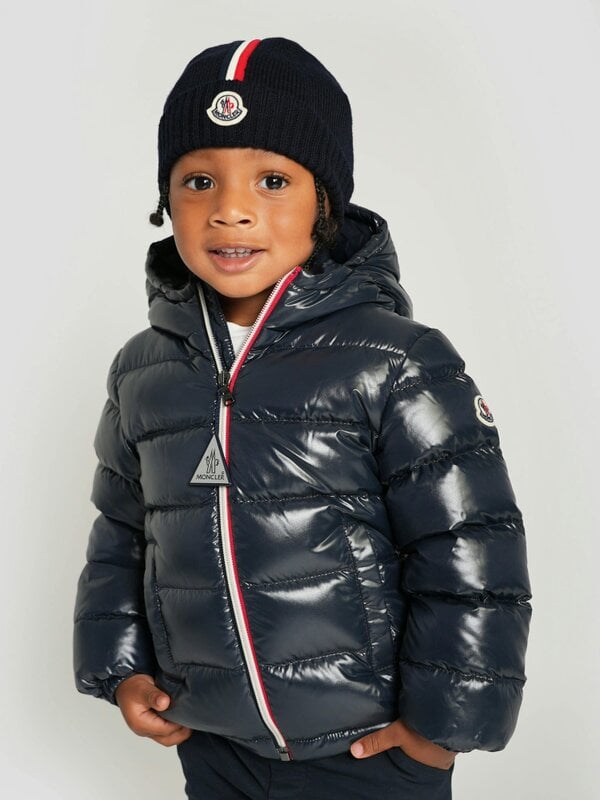 Moncler Enfant Baby Boys Down Padded New Aubert Jacket in Navy