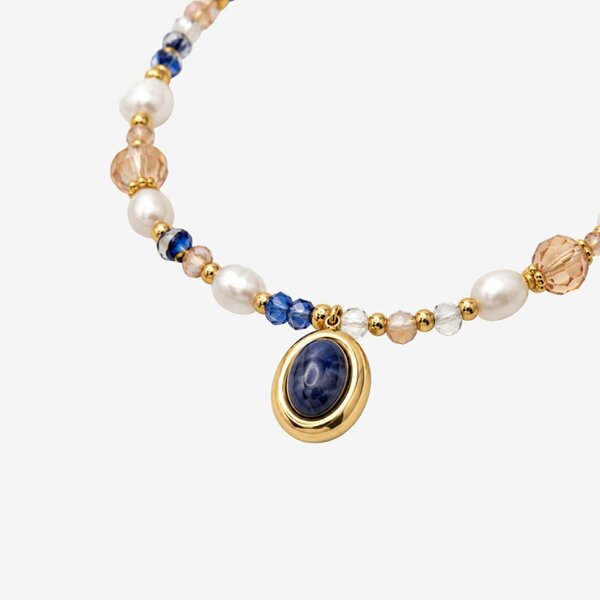 Uchi & Soto Enso Crystal Bracelet with Sodalite Charm