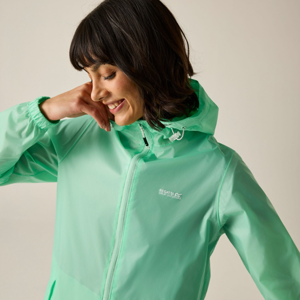Regatta Womens Pack It III Waterproof Jacket - Ice Green