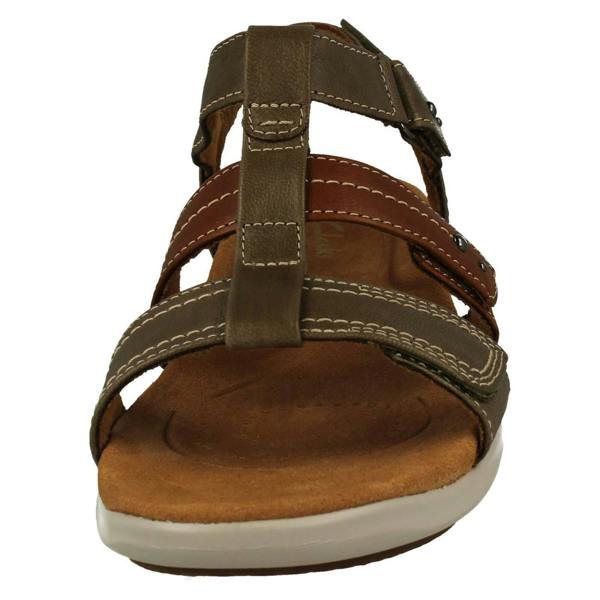 Clarks Ladies Clarks Contour Cushion Strappy Sandals Kitly Step