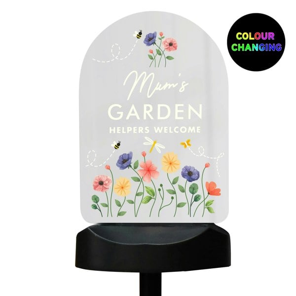 Personalised Memento Company Personalised Flower Garden Outdoor Solar Light