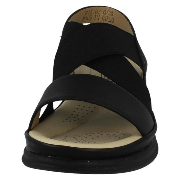 Eaze Ladies Eaze Slip On Elasticated Summer Sandals F12107