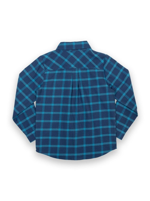 Kite Boys Organic Check Shirt Navy