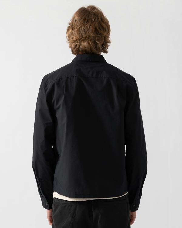 Fred Perry Mens Poplin Overshirt - Black 102