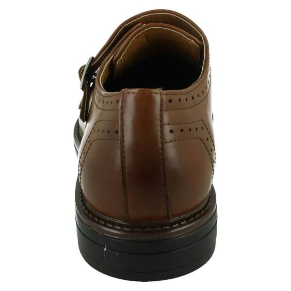 Thomas Blunt Mens Thomas Blunt Dual Buckle Strap Brogue Shoes A1131