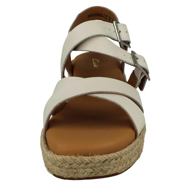 Clarks Ladies Clarks Adjustable Strappy Platform Heeled Sandals Kimmei Buckle