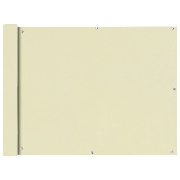 Berkfield Balcony Screen Oxford Fabric 90x600 cm Cream