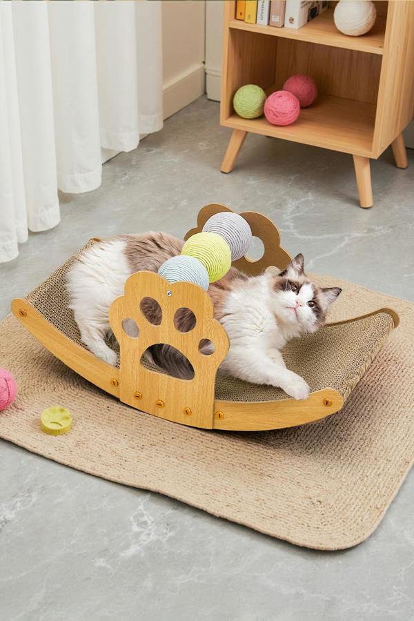 3 In 1 Cat Rocking Bed Scratching Chair