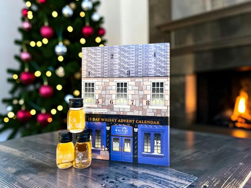 Whisky With Us 12 Day American Whiskey Advent Calendar.  12 Premium American Whiskies and Bourbons with Tasting Videos