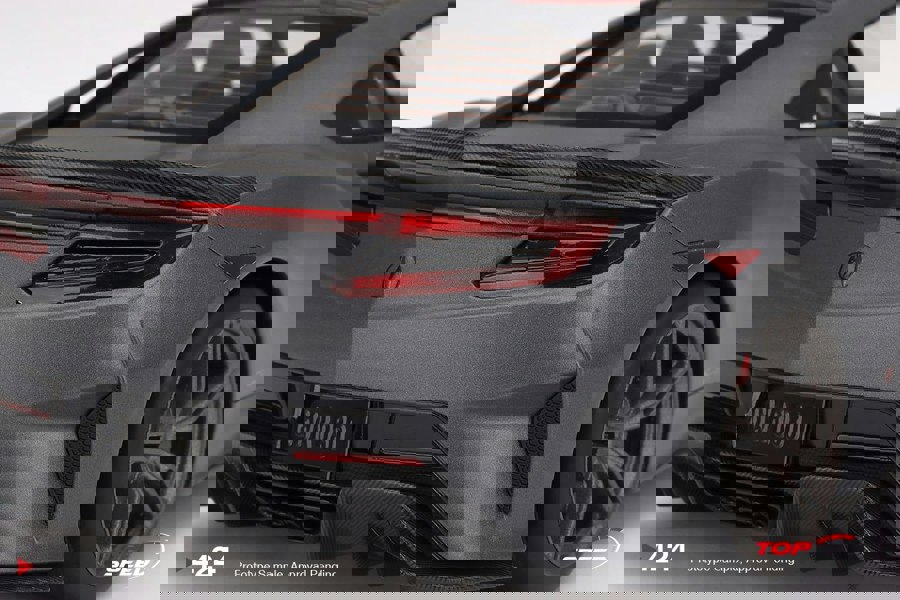 TSM Acura NSX Type S 2022 Gotham Grey Matte 1:18 Scale TSM TS0424