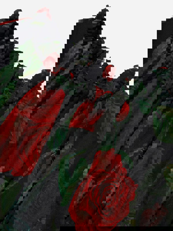 Dolce & Gabbana Kids Dolce & Gabbana Girls Tulle Rose Dress in Black