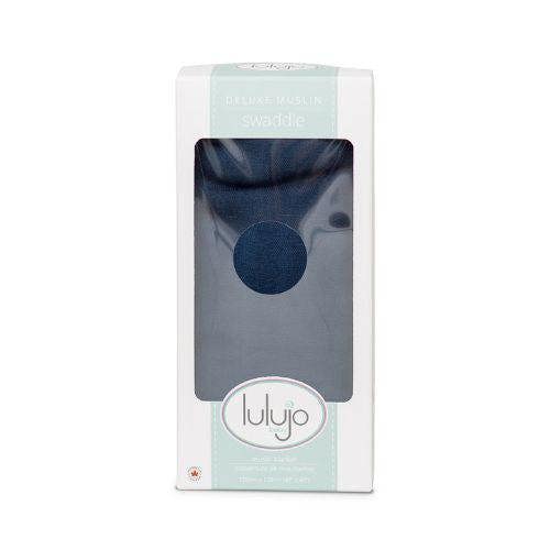 Lulujo - Bamboo Swaddle Blankets - Navy