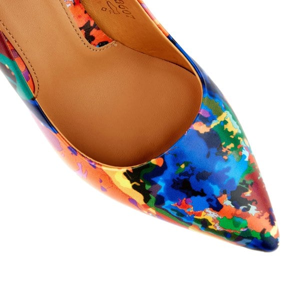 Embassy London Emily - Summer Colours - Women's pointy 4 inch multicolour leather pump