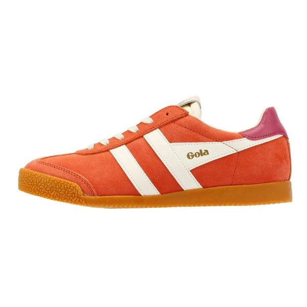Gola Elan Suede Women's Hot Coral/Off White/ Fuchsia Trainers