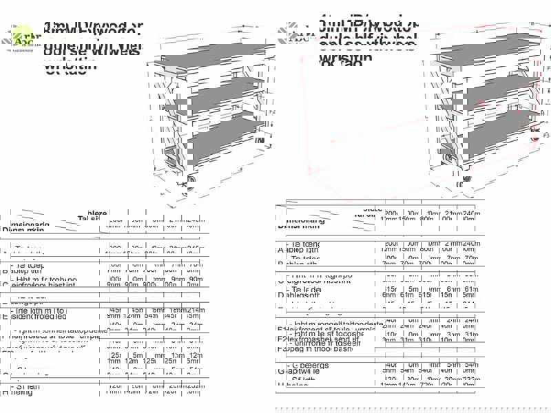Wooden MDF Top Workbench – Sturdy Mobile Workstation with Double Shelf and Wheels, Ideal for Dry Indoor Spaces Such as Garages, Workshops, and Studios
