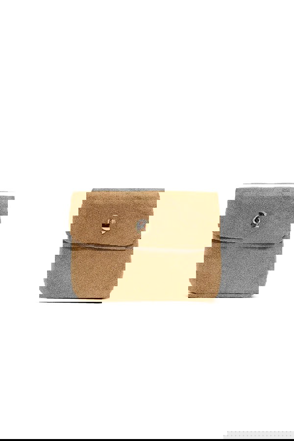 Pluspup Compact Snap Button Slim Fit Italian Genuine Suede Purse