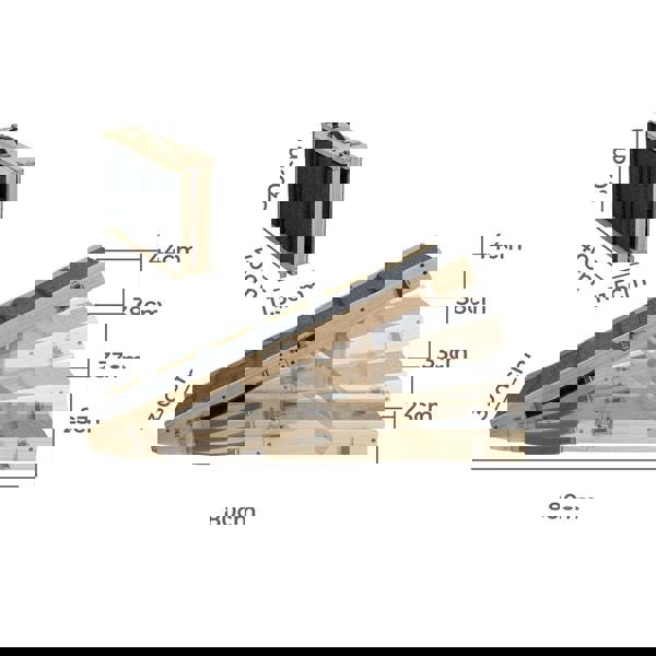 Skylos Adjustable Dog Pet Ramp Foldable Stairs Non-Slip Ramp for Car Bed Sofa