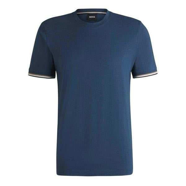 Boss Mens Hbb Thompson 04 Premium Cotton Regular T-Shirt - Medium Blue - 