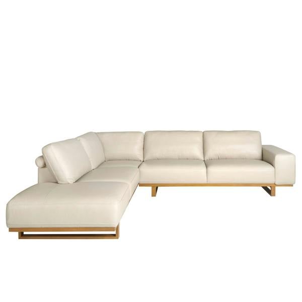 Angel Cerdá Corner sofa in sand leather 6203/6204