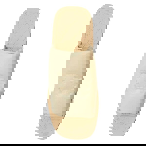 BURBERRY 8081569 Burberry EKD Slab leather slides BUTTER (Beige) SLAB KNIGHT SANDAL MALE UK 8