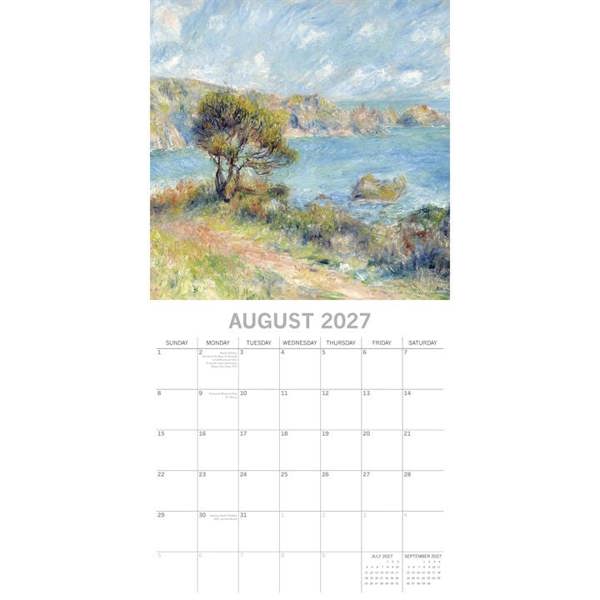 Renoir Calendar 2027, Wall Calendars, Month To View, Art, Gift