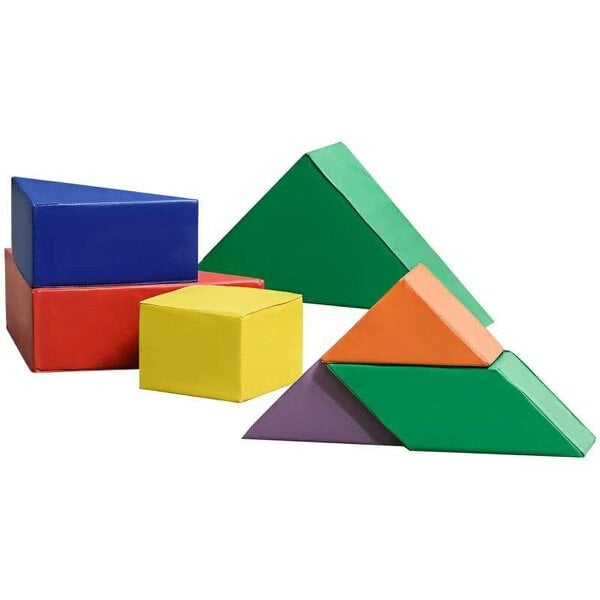 7 Piece Kids Soft Foam Puzzle Play Set Interlocking Toddler Learning Blocks Comfortable Safe Floor Indoor Outdoor Active Play Structure