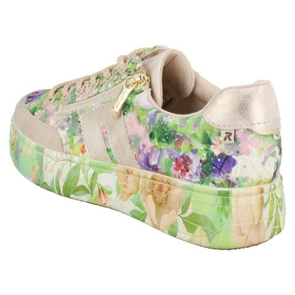 Rieker Ladies Rieker Floral Platform Trainers M7711