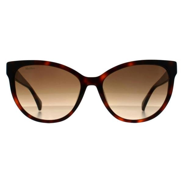 Max Mara Sunglasses MM0058 Logo 13 52F Dark Havana Brown Gradient
